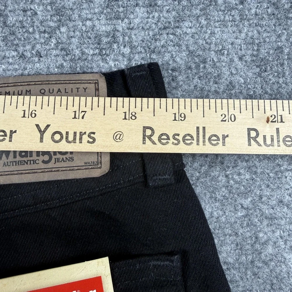 Wrangler Five Star Premium Relaxed‎ Fit Jeans Mens 38x32 Black Straight Denim